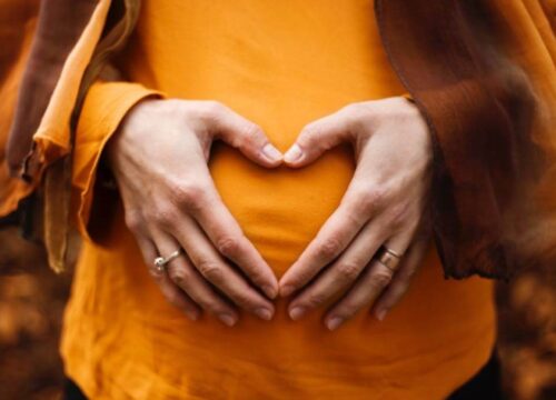 Photo of a pregnant woman's belly